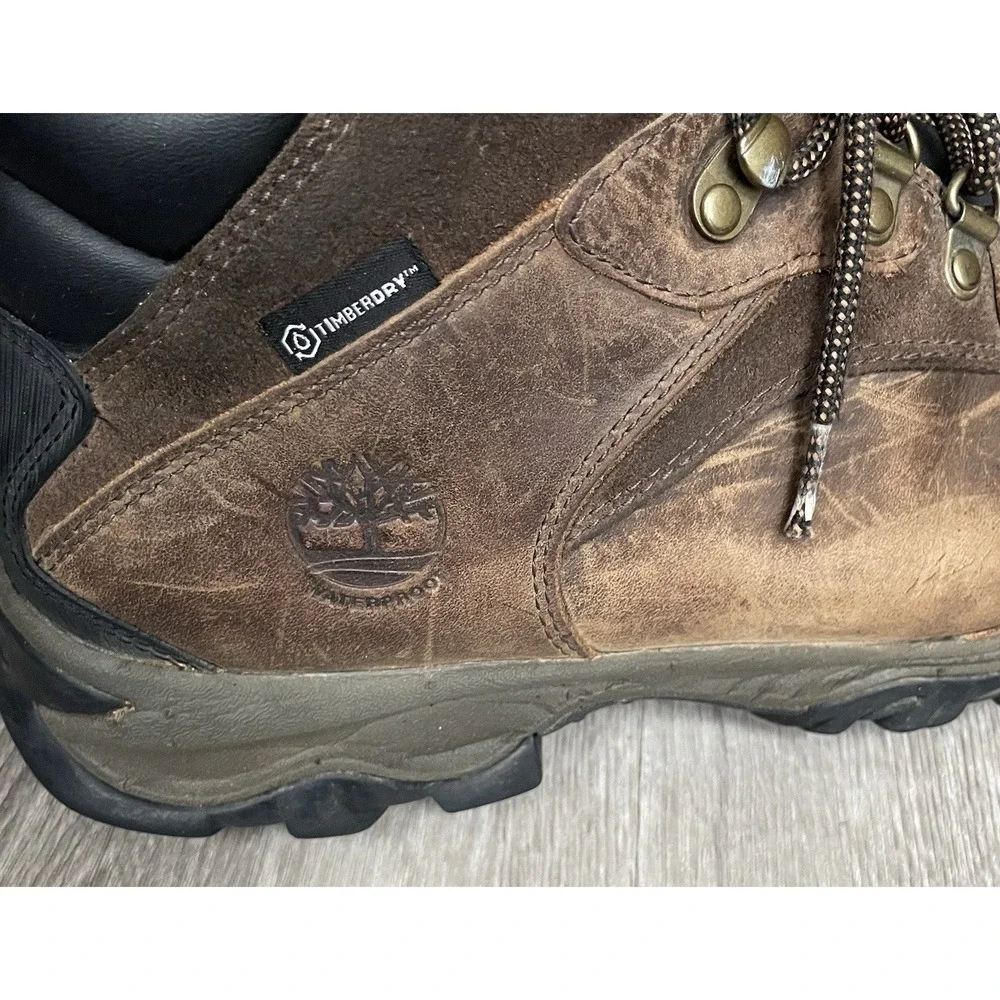 Timberland Mt. Maddsen‎ Hiking Boots Brown Leather Men's Size 9.5